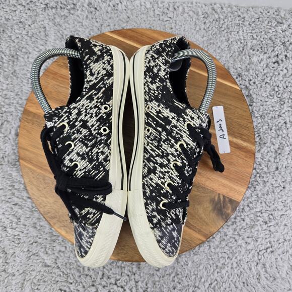 Converse Womens 9 CTAS All Star Ox Gemma Low Black White Oreo Y2K Daily Sneakers - Picture 7 of 12